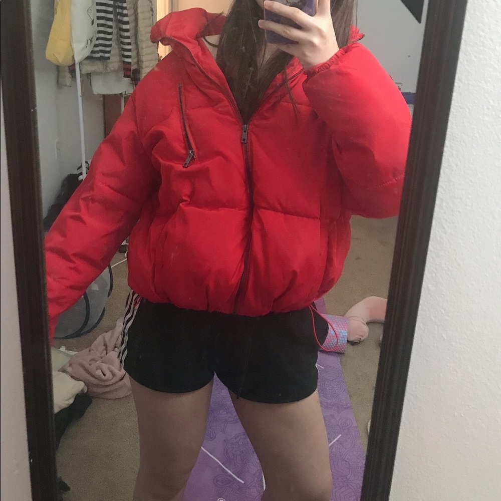 Red jacket